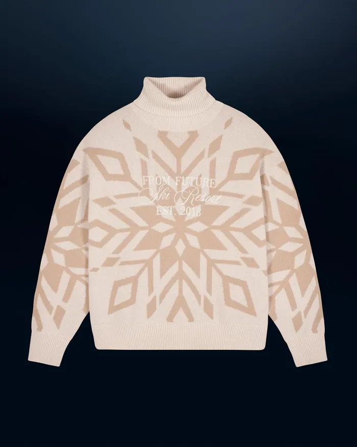Women Cashmere Sweaters From Future Mountain Turtleneck Sweater Sand