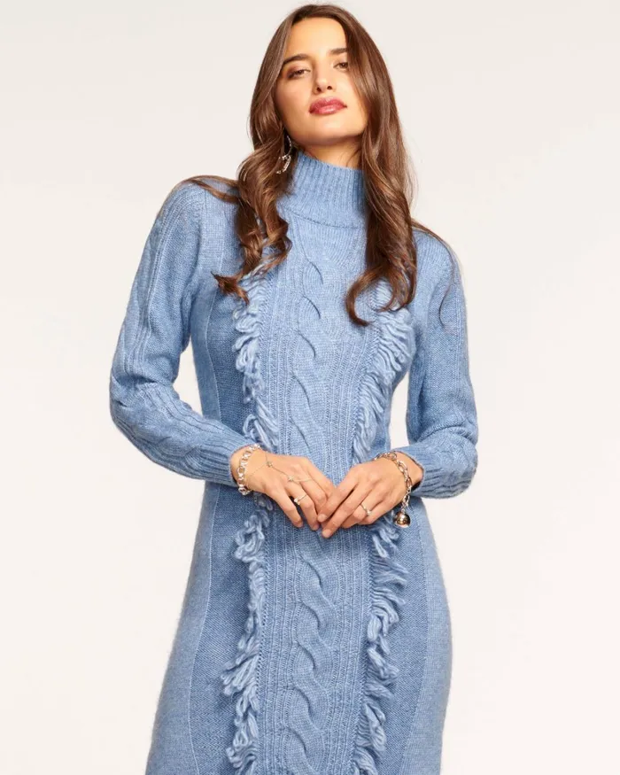 Women Charlee Sweater Midi Dress Electric Pink Ramy Brook Dresses Women Charlee Sweater Midi Dress Electric Pink Ramy Brook Dresses
