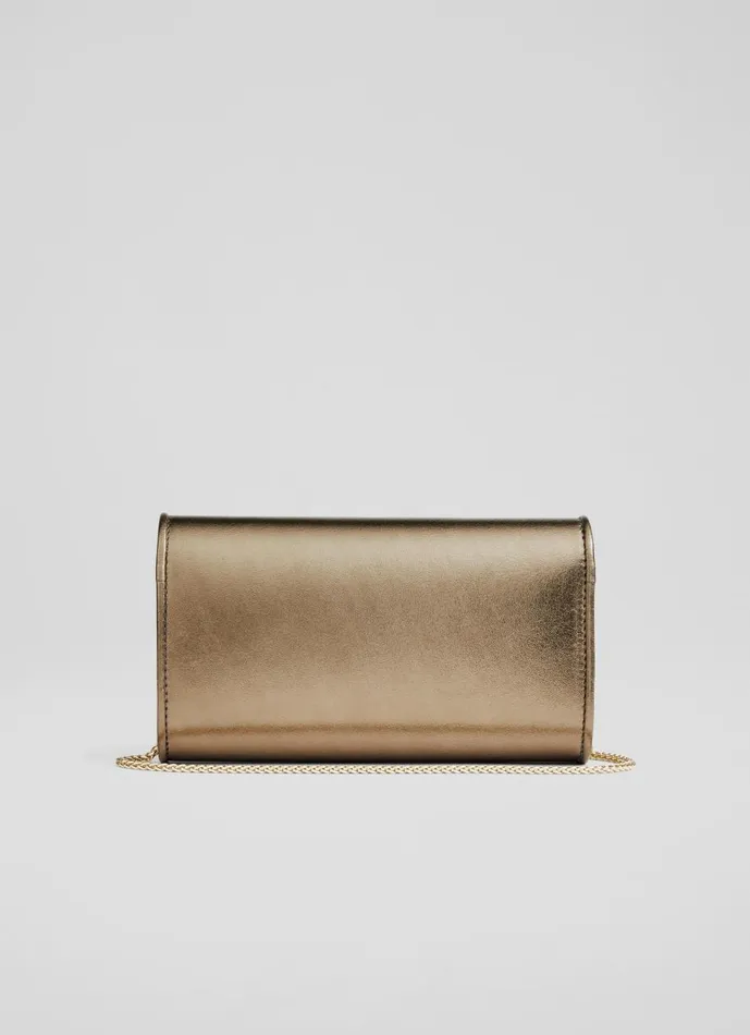 Women Clutch Bags LKBennett Dominica Copper Chain Clutch Bag Women Clutch Bags LKBennett Dominica Copper Chain Clutch Bag