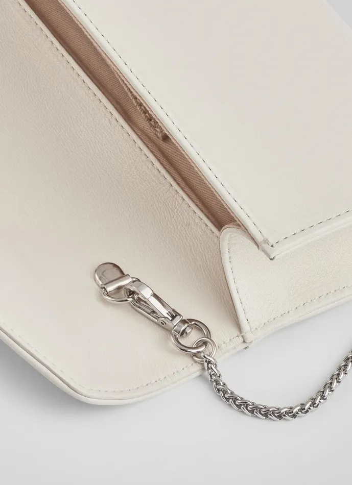 Women Clutch Bags LKBennett Lucille Cream Leather Clutch Bag Women Clutch Bags LKBennett Lucille Cream Leather Clutch Bag