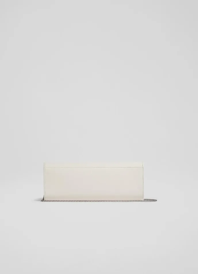 Women Clutch Bags LKBennett Lucille Cream Leather Clutch Bag Women Clutch Bags LKBennett Lucille Cream Leather Clutch Bag