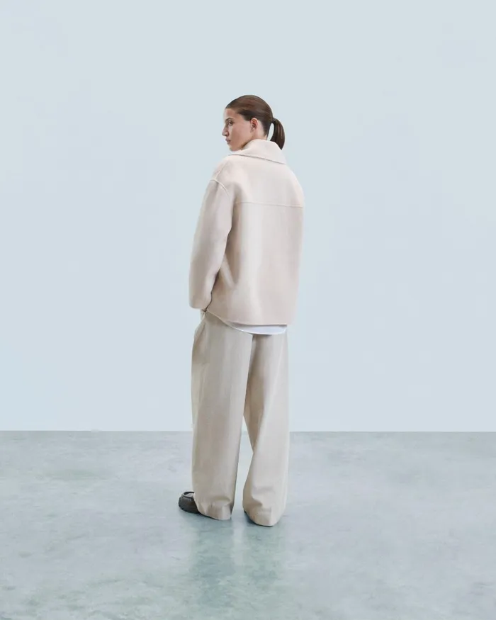 Women Coats and Jackets From Future Outerwear Peacoat Jacket Sand