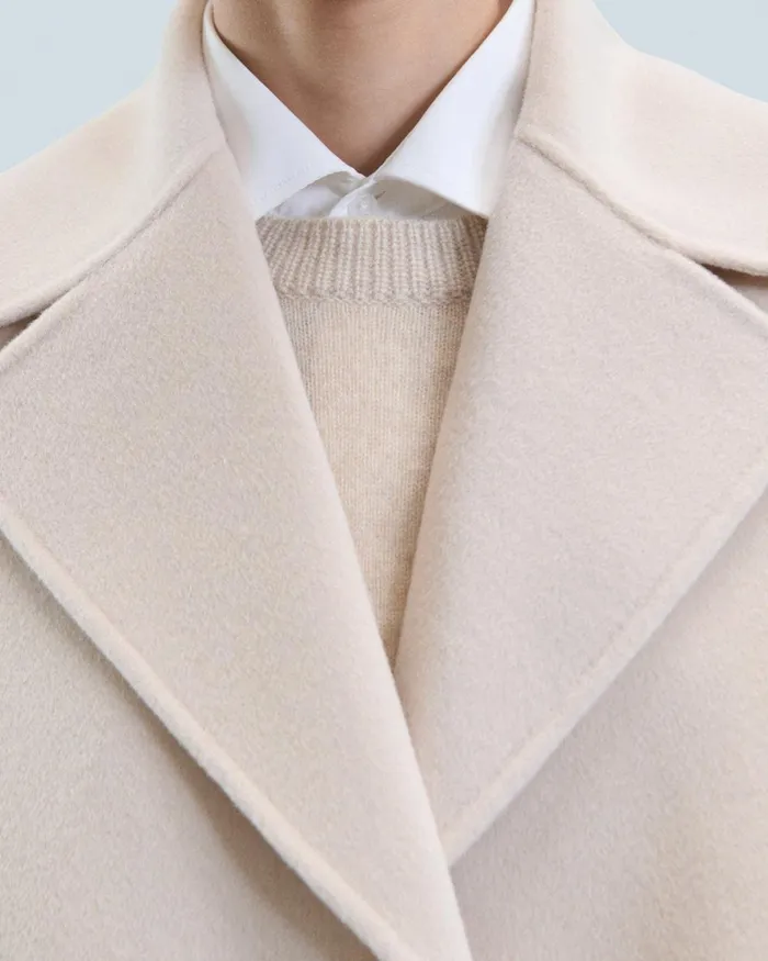 Women Coats and Jackets From Future Outerwear Peacoat Jacket Sand
