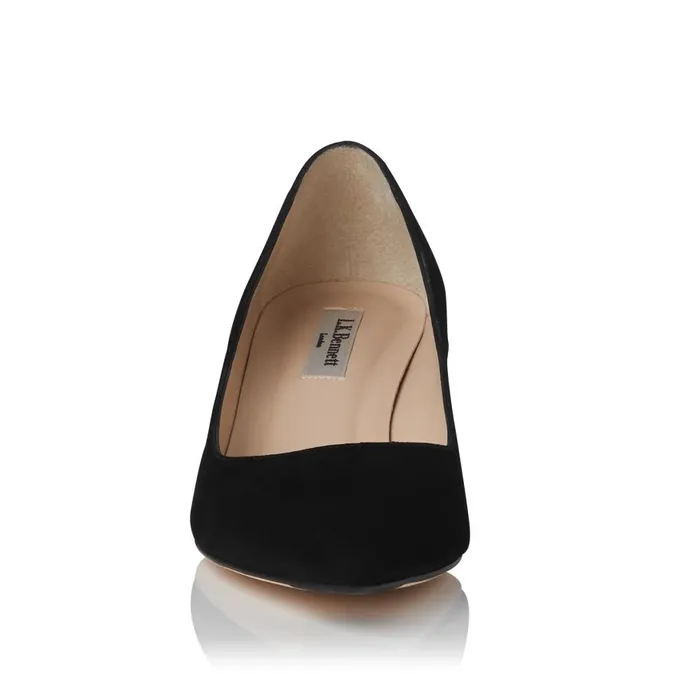 Women Court Shoes LKBennett Audrey Black Suede Kitten Heel Courts Black Women Court Shoes LKBennett Audrey Black Suede Kitten Heel Courts Black