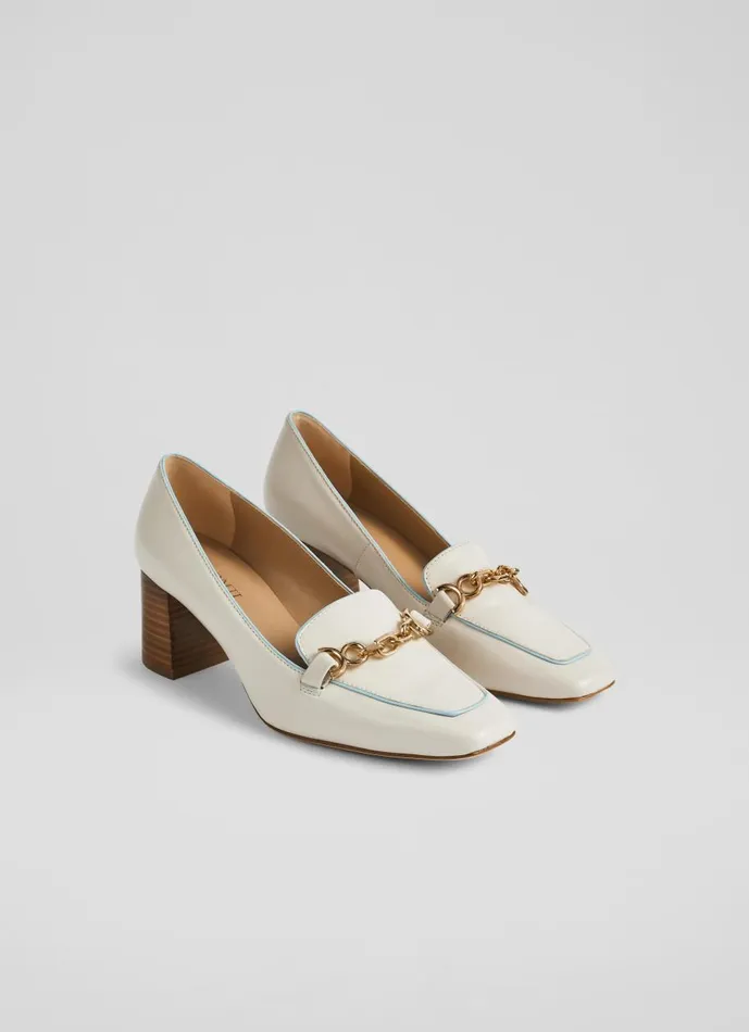 Women Court Shoes LKBennett Johanna Cream Leather Snaffle Detail Courts Cream Women Court Shoes LKBennett Johanna Cream Leather Snaffle Detail Courts Cream