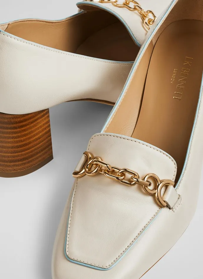 Women Court Shoes LKBennett Johanna Cream Leather Snaffle Detail Courts Cream Women Court Shoes LKBennett Johanna Cream Leather Snaffle Detail Courts Cream