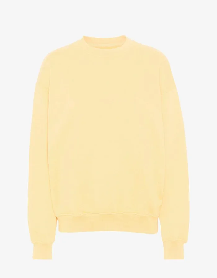 Women Crewneck Sweatshirts Colorful Standard Organic Oversized Crew Soft Yellow Women Crewneck Sweatshirts Colorful Standard Organic Oversized Crew Soft Yellow