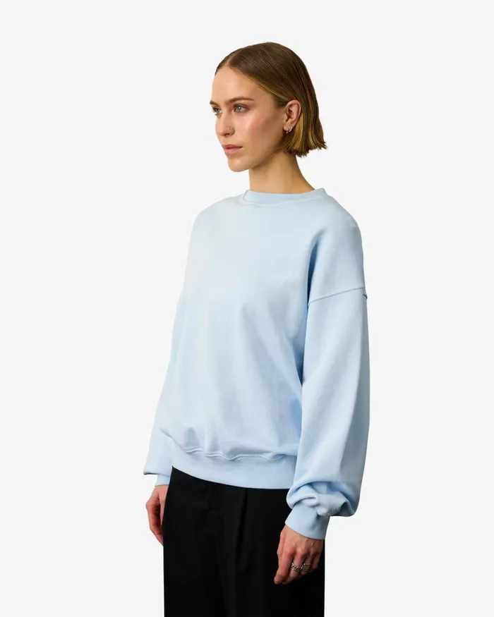 Women Crewneck Sweatshirts Colorful Standard Organic Oversized Crew Soft Yellow