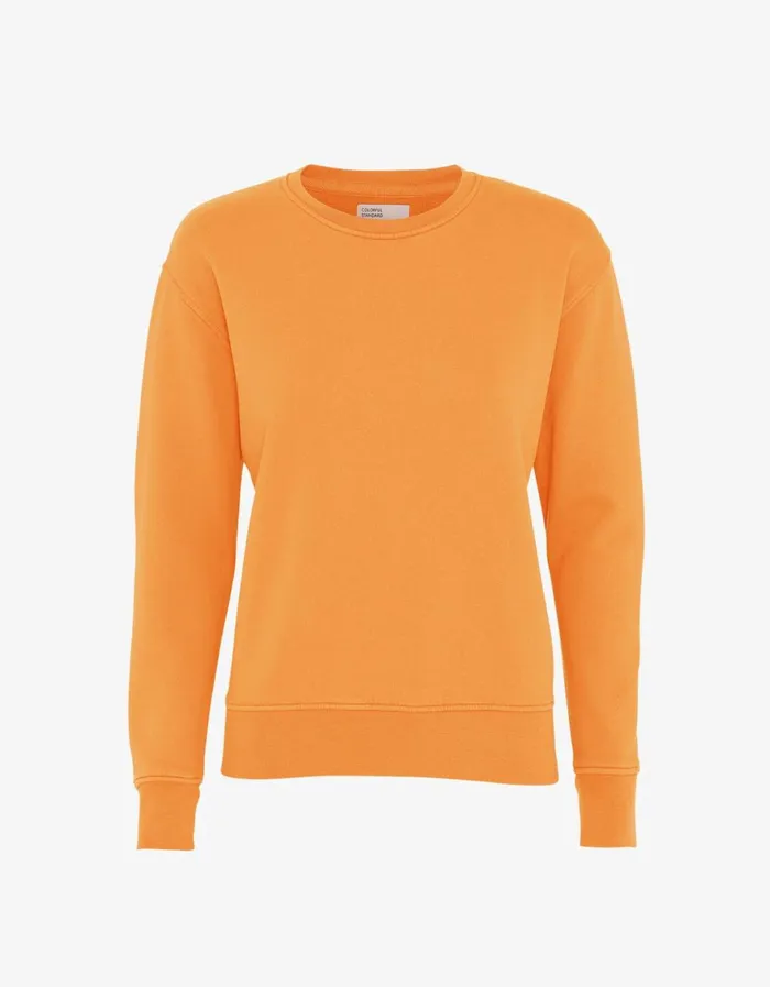 Women Crewneck Sweatshirts Colorful Standard Women Classic Organic Crew Sandstone Orange