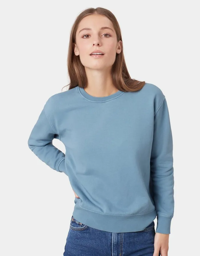 Women Crewneck Sweatshirts Colorful Standard Women Classic Organic Crew Sandstone Orange
