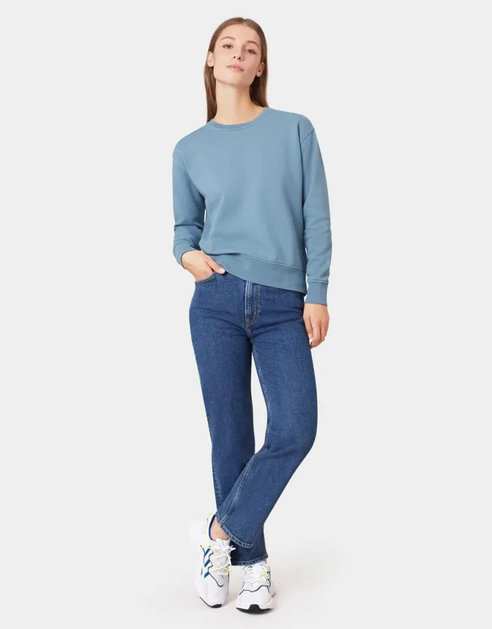 Women Crewneck Sweatshirts Colorful Standard Women Classic Organic Crew Sandstone Orange