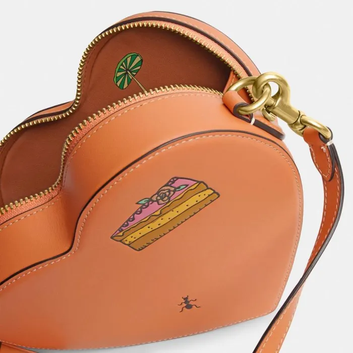 Women Crossbody Bags Coach Coach X Observed By Us Heart Crossbody Brassfaded Orange Multi Women Crossbody Bags Coach Coach X Observed By Us Heart Crossbody Brassfaded Orange Multi