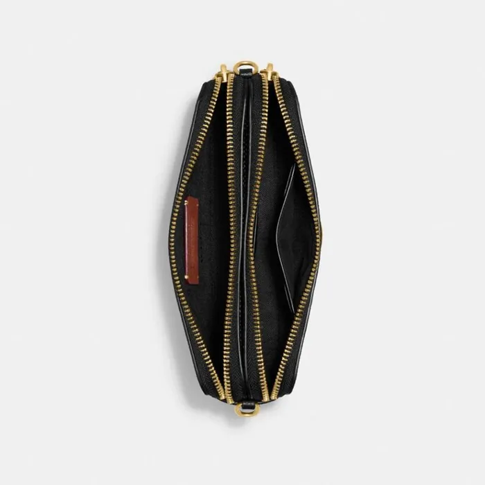 Women Crossbody Wallets Coach Kira Crossbody Brassblack