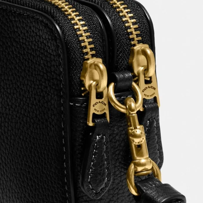 Women Crossbody Wallets Coach Kira Crossbody Brassblack