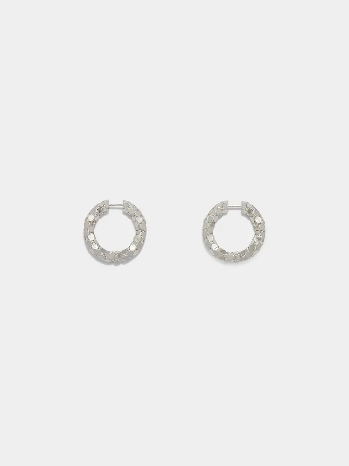 Women Cruz PalladiumPlated Hoop Earrings Aeyde Earrings