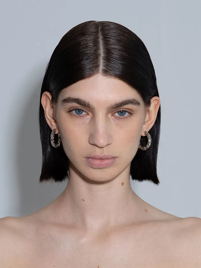 Women Cruz PalladiumPlated Hoop Earrings Aeyde Earrings