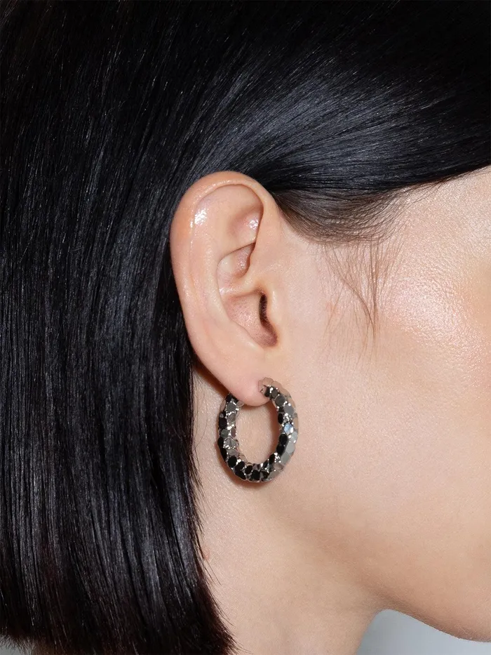 Women Cruz PalladiumPlated Hoop Earrings Aeyde Earrings