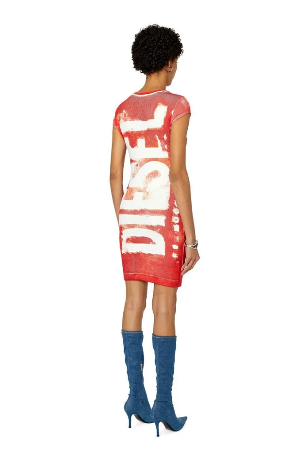 Women DAngielRib Red Diesel Dresses And Jumpsuits Women DAngielRib Red Diesel Dresses And Jumpsuits