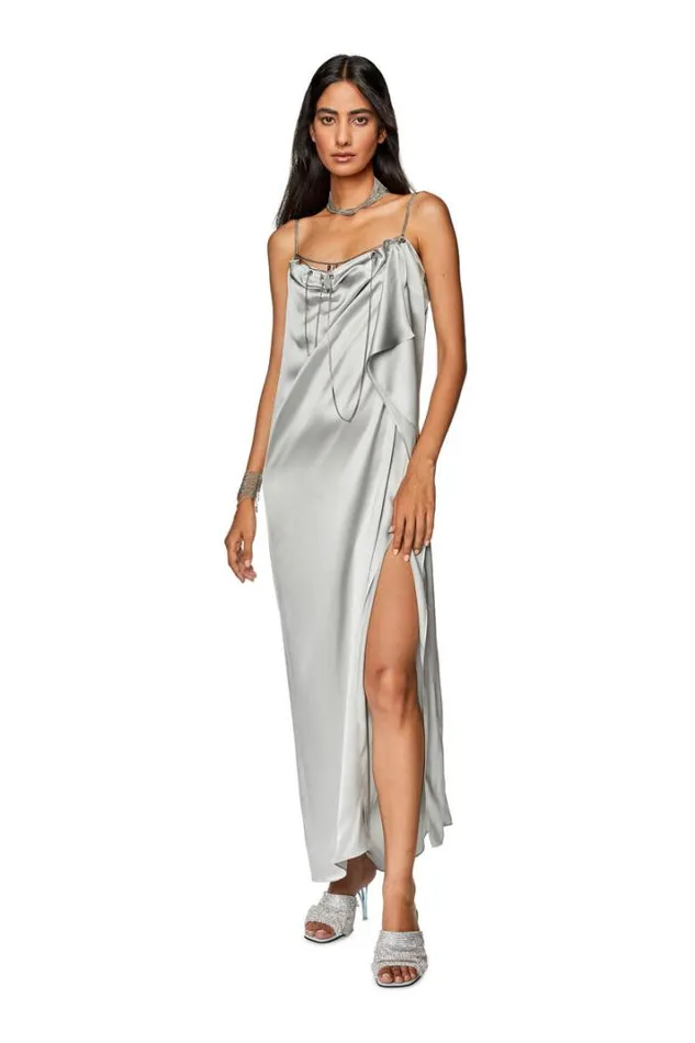 Women DChain Silver Diesel Dresses And Jumpsuits