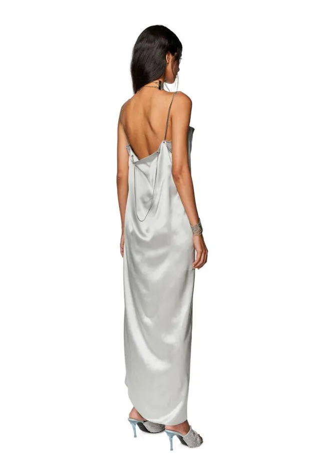 Women DChain Silver Diesel Dresses And Jumpsuits Women DChain Silver Diesel Dresses And Jumpsuits