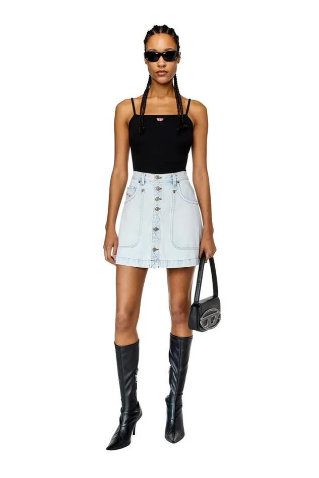 Women DeAlbus Light Blue Diesel Skirts