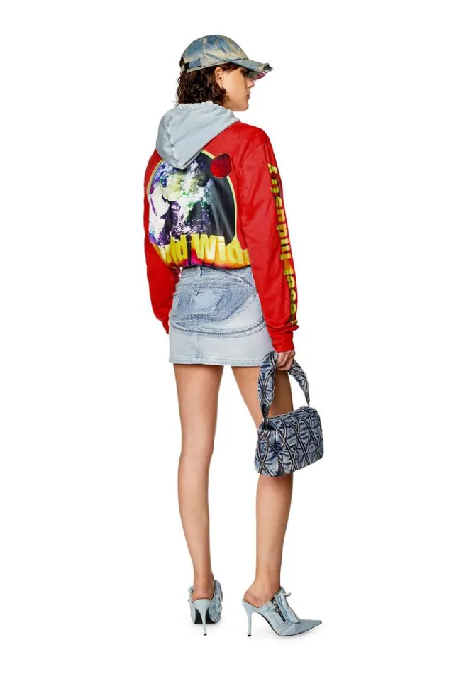 Women DeRonS1 Light Blue Diesel Skirts