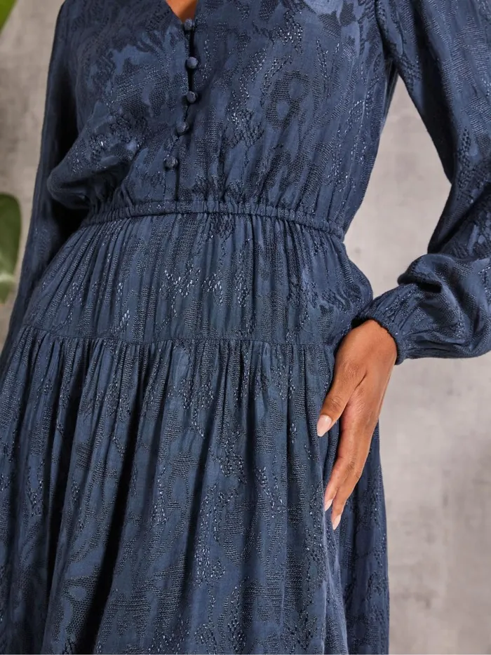 Women Dresses Fat Face Gail Blue Detail Dress