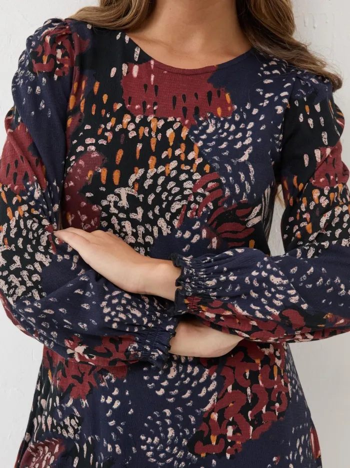 Women Dresses Fat Face Kareen Multi Animal 100 Cotton Dress