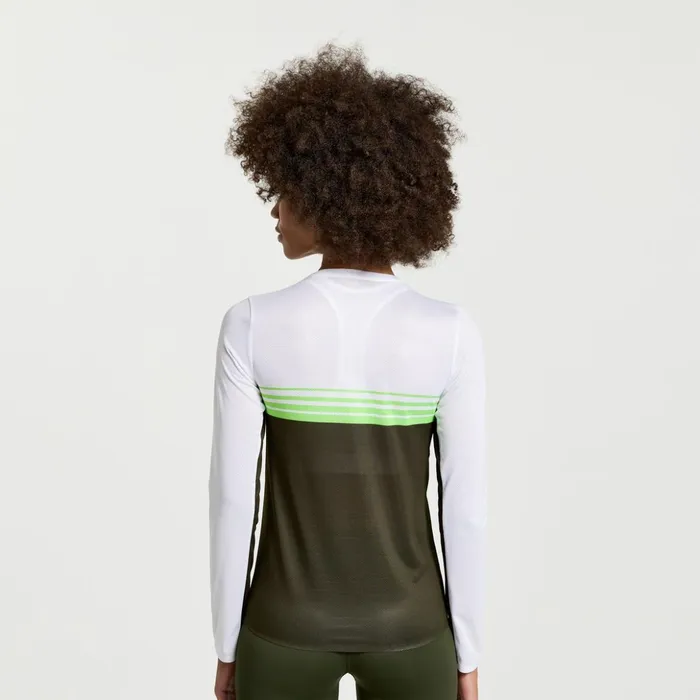 Women Elite Long Sleeve Umbra Saucony Tops