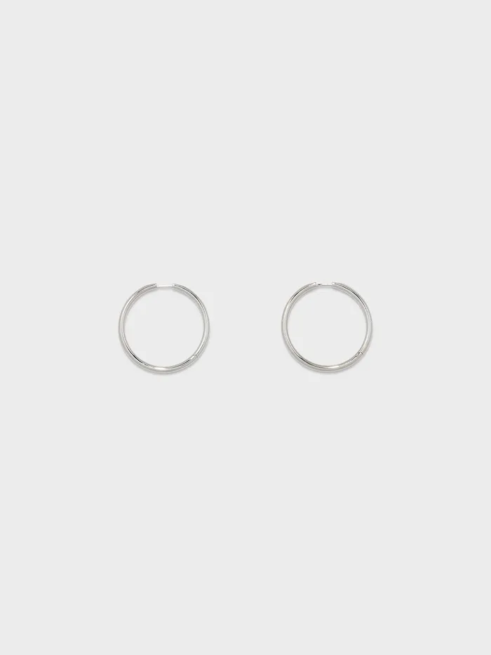 Women Elona Large PalladiumPlated Hoop Earrings Aeyde Earrings