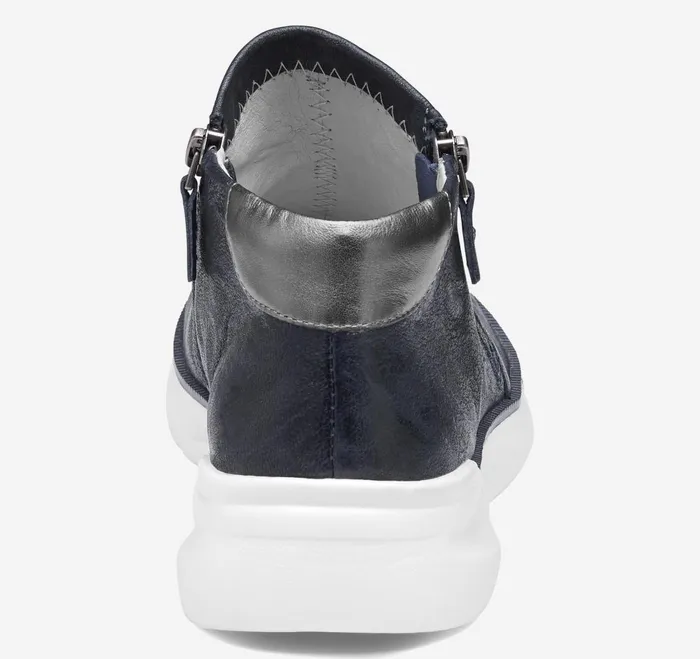 Women Emery Zip Bootie Navy Washed Italian Sheepskin JohnstonandMurphy Boots and Booties Women Emery Zip Bootie Navy Washed Italian Sheepskin JohnstonandMurphy Boots and Booties