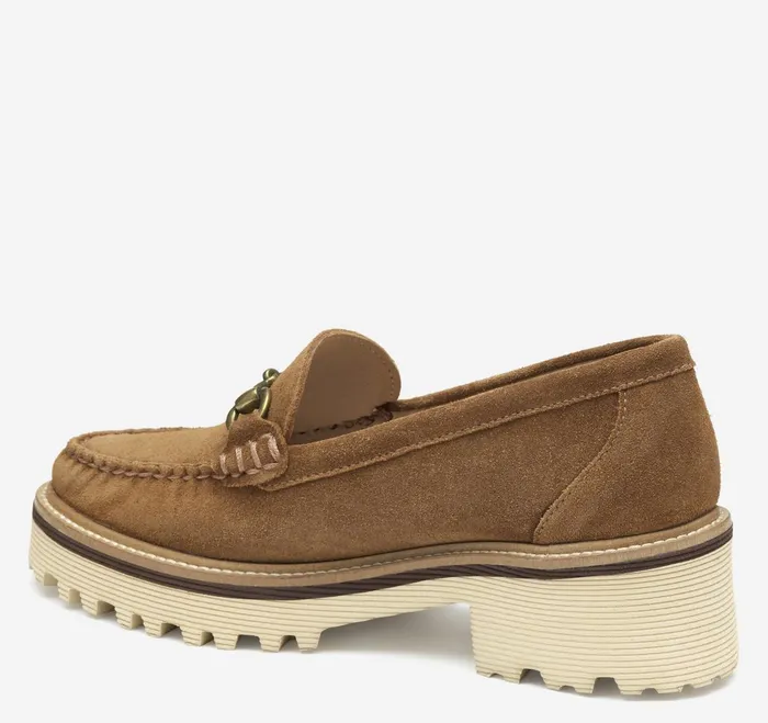 Women Emmalynn Bit Loafer Whiskey Suede JohnstonandMurphy Mules and Loafers
