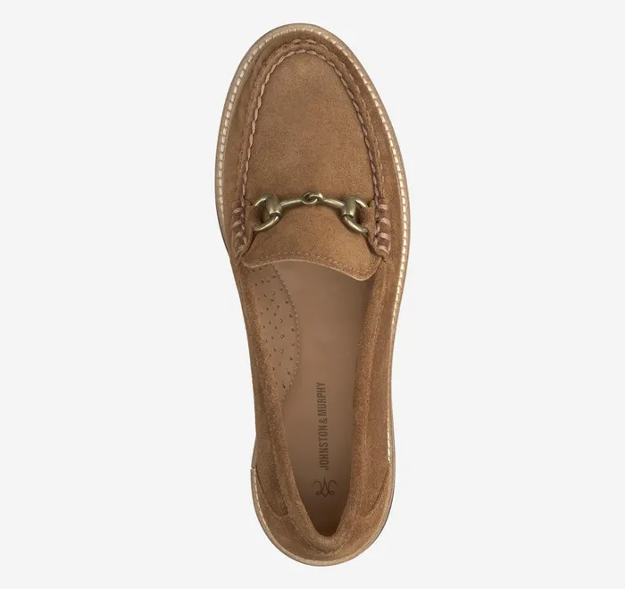 Women Emmalynn Bit Loafer Whiskey Suede JohnstonandMurphy Mules and Loafers