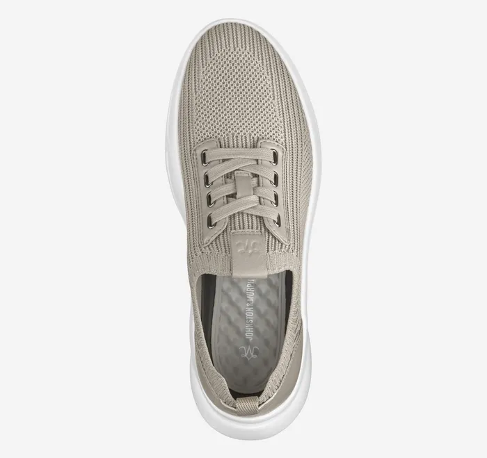Women Escape Knit LaceUp Taupe Knit JohnstonandMurphy Sneakers Women Escape Knit LaceUp Taupe Knit JohnstonandMurphy Sneakers