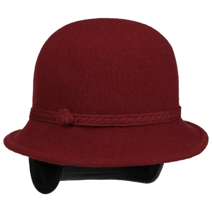 Women Felt Hats Mayser Susanne Walkhut With Ear Flaps Burgundy Women Felt Hats Mayser Susanne Walkhut With Ear Flaps Burgundy