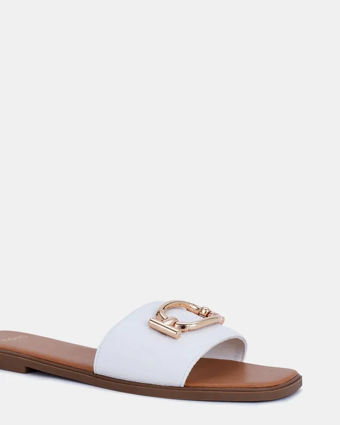 Women Flat Sandals NOVO Shoes SONORA WHITE Sandals