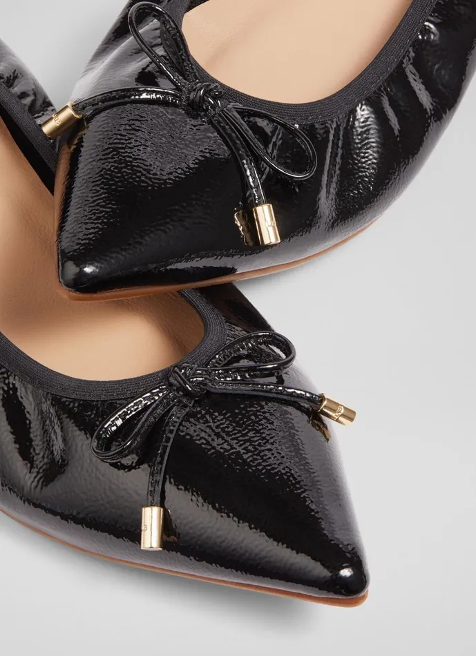 Women Flats LKBennett Tilly Black Pointed Ballerina Flat Black Women Flats LKBennett Tilly Black Pointed Ballerina Flat Black