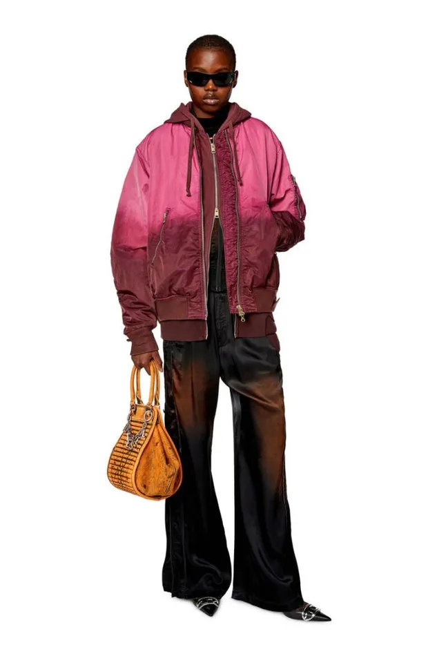 Women GKamila Hot Pink Diesel Outerwear And Jackets