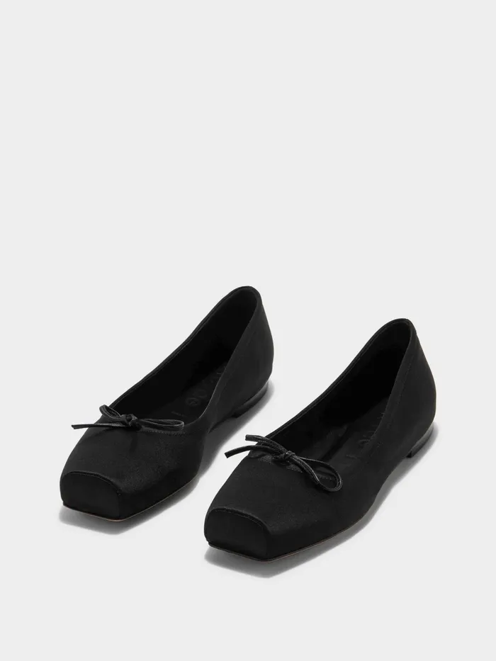 Women Gabriella Satin Ballet Flats Aeyde Flats