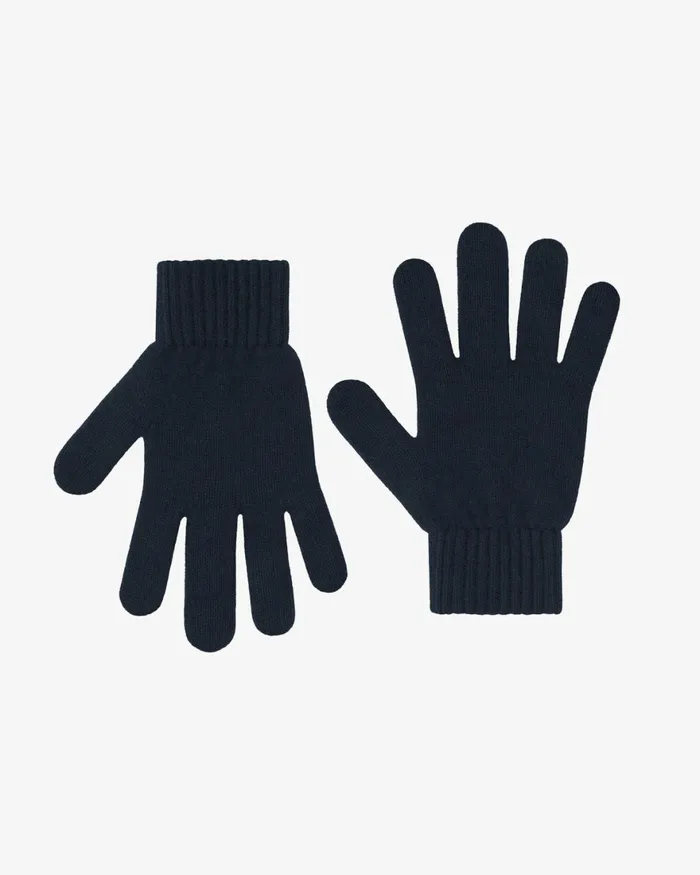 Women Gloves Colorful Standard Merino Wool Gloves Navy Blue