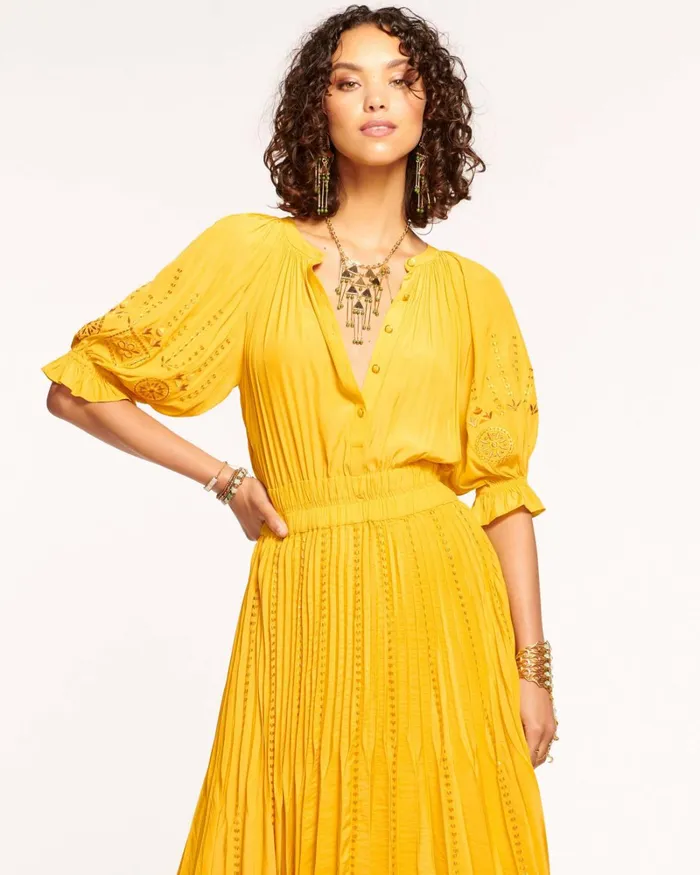 Women Grace Embellished Maxi Dress Marigold Ramy Brook Dresses