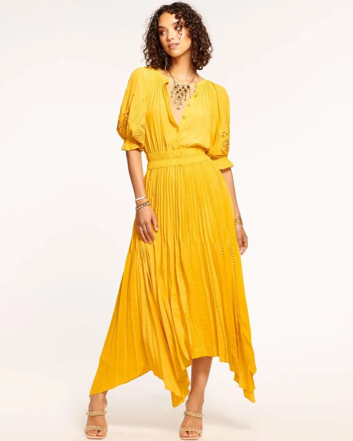 Women Grace Embellished Maxi Dress Marigold Ramy Brook Dresses Women Grace Embellished Maxi Dress Marigold Ramy Brook Dresses