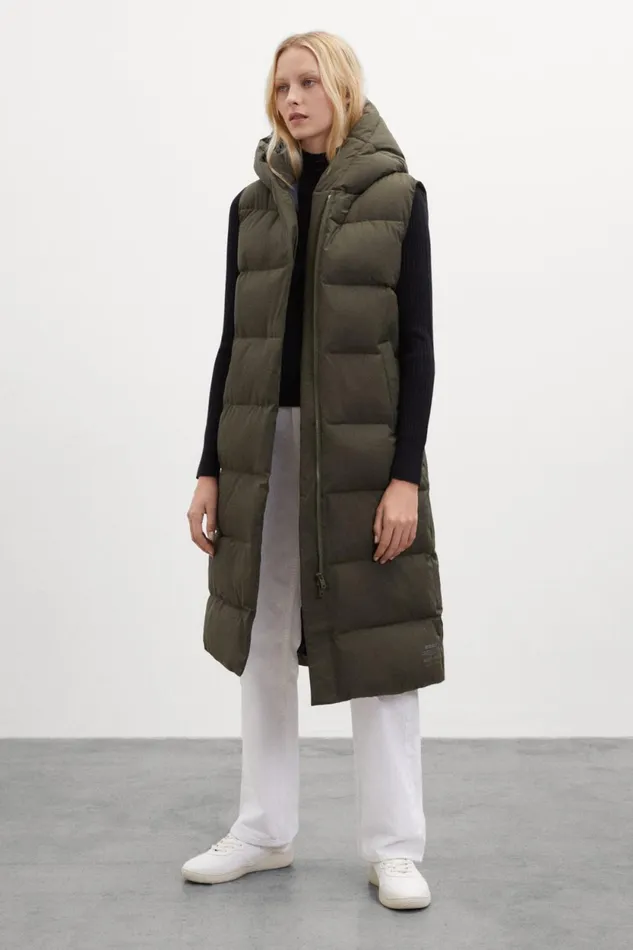 Women Green Page Vest Ecoalf Vests