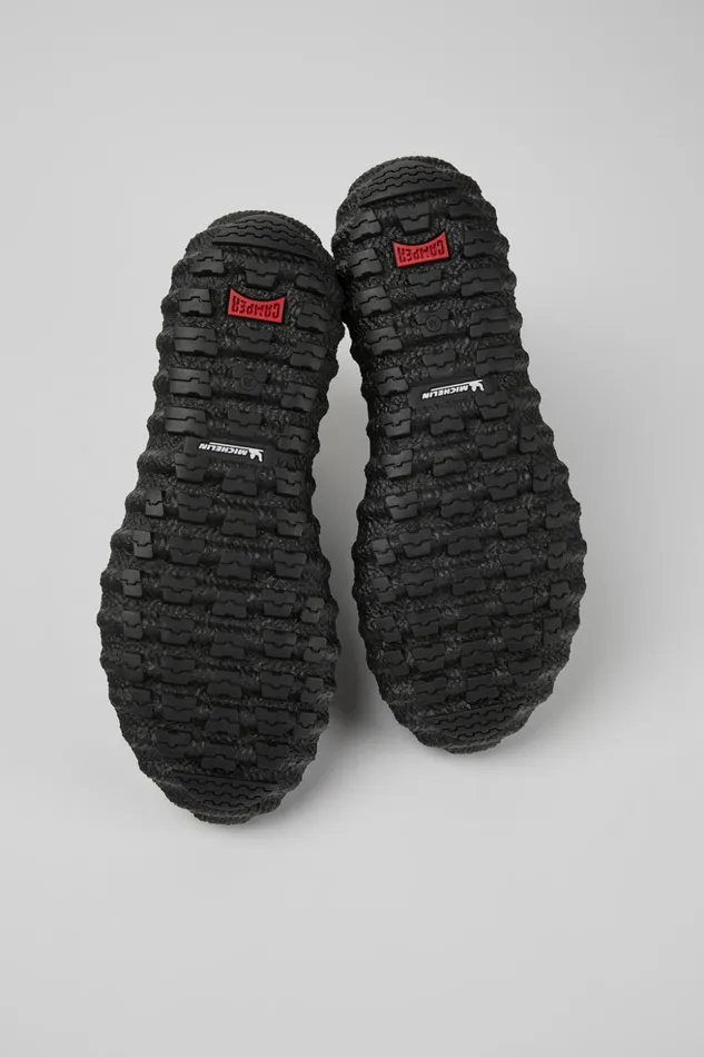 Women Ground MICHELIN Dark Green Textile And Leather Ankle Boots Camper Ankle Boots Women Ground MICHELIN Dark Green Textile And Leather Ankle Boots Camper Ankle Boots