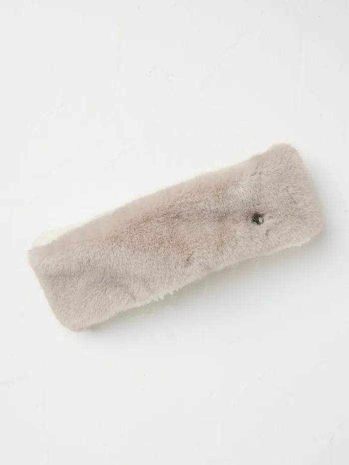 Women Hair Accessories Fat Face Natural Faux Fur Headband
