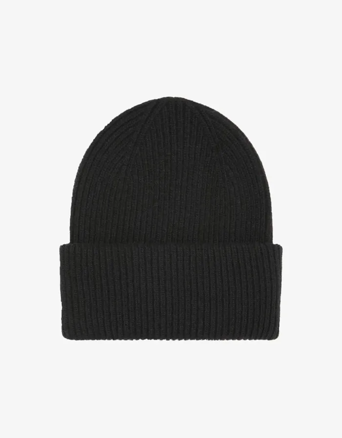 Women Hats Colorful Standard Merino Wool Hat Deep Black