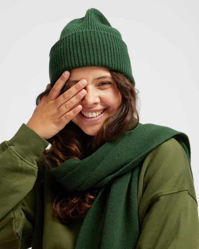 Women Hats Colorful Standard Merino Wool Hat Deep Black