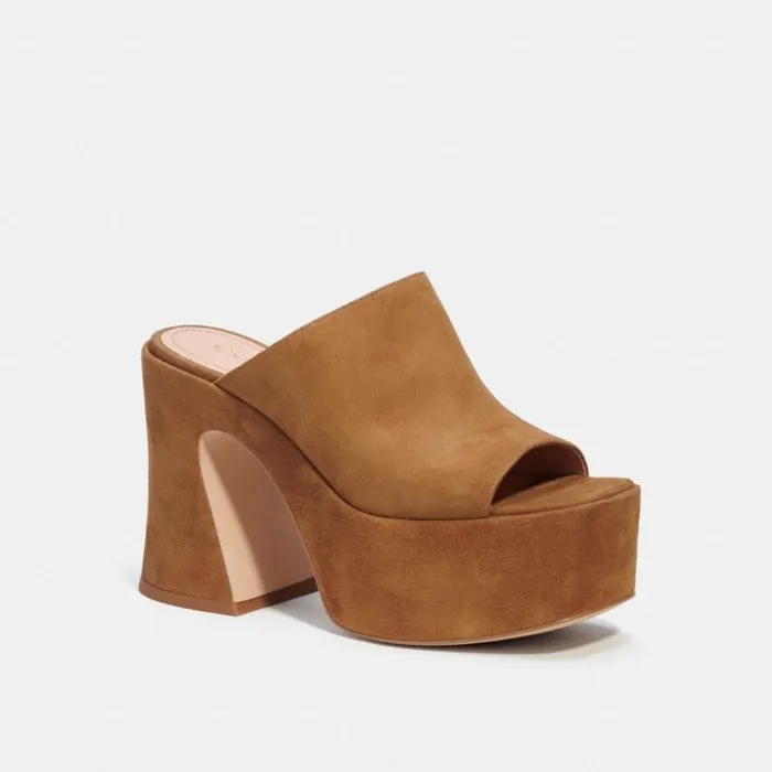 Women Heels Coach Bobi Platform Sandal Coconut