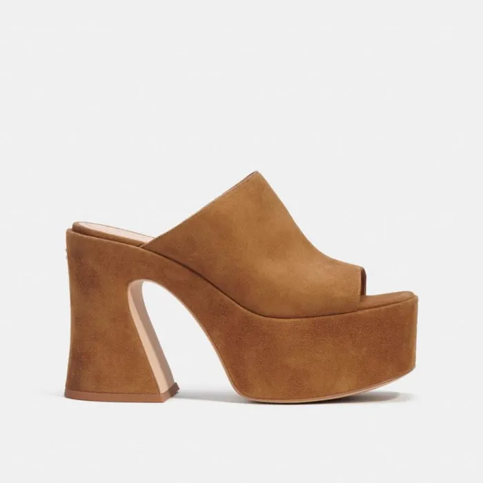 Women Heels Coach Bobi Platform Sandal Coconut