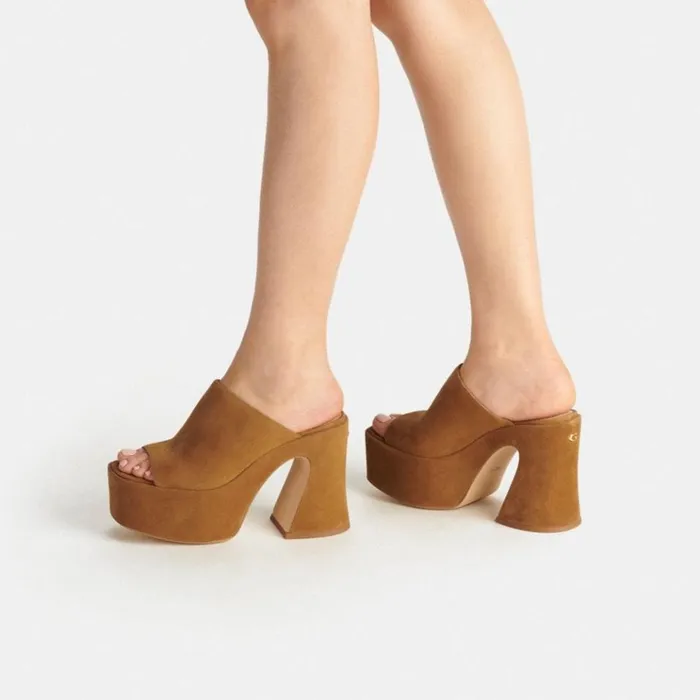 Women Heels Coach Bobi Platform Sandal Coconut